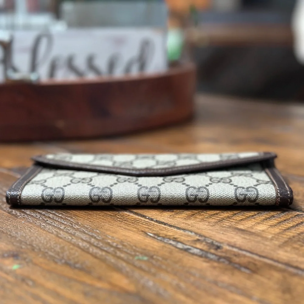 ❌ SOLD ❌ Authentic Vintage Gucci GG Supreme Monogram Long Wallet Clutch Wallet - Picture 8 of 8